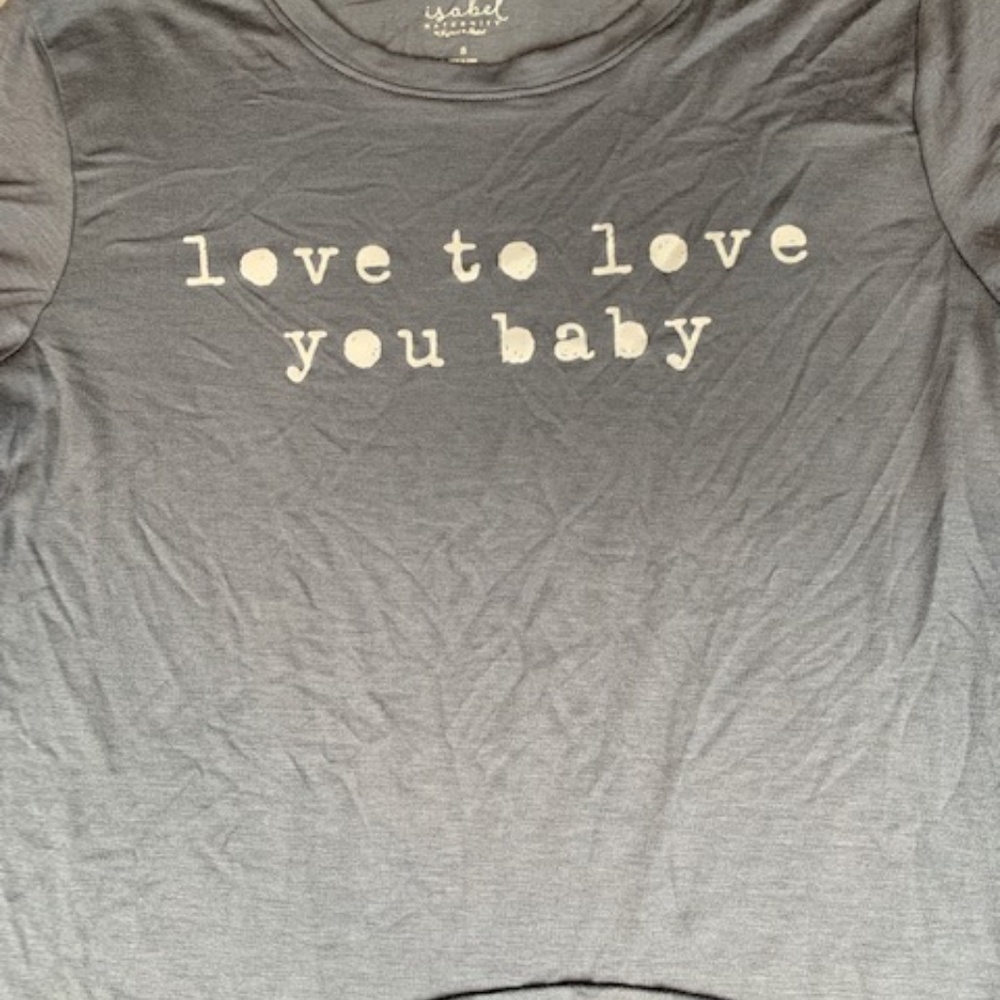 NWT Isabel Maternity Short Sleeve Tee - Picture 2 of 4